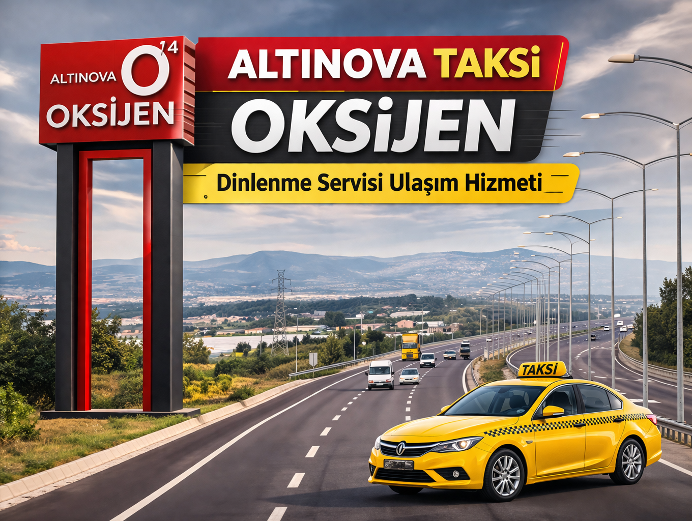 Altınova Taksi Oksijen Dinlenme Tesisi Taksi & Ring Servis – Yalova Resmi Taksi Durağı